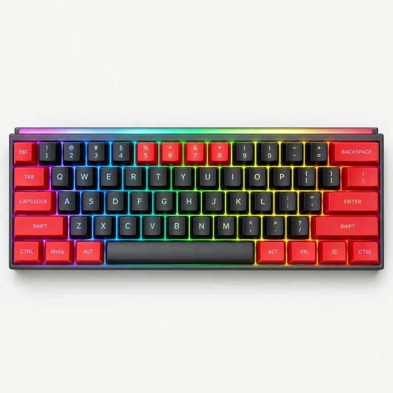 Mechanical Keyboard WKL-74 on a light studio background