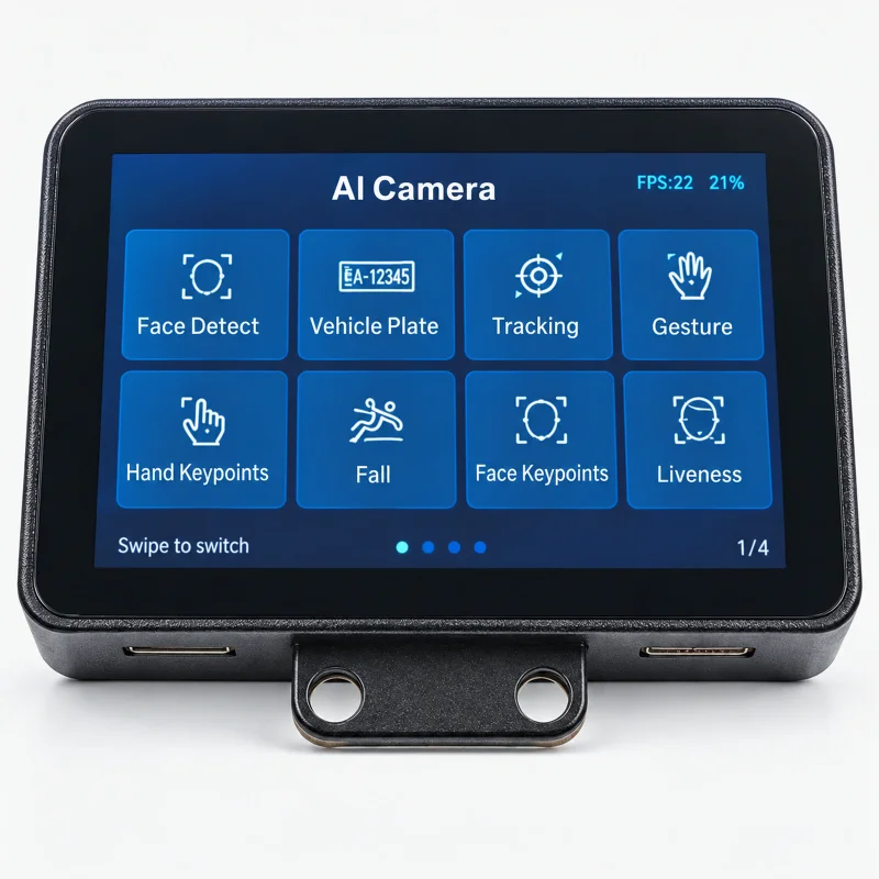 AI vision camera / AI education kit – model to be confirmed (ref 1048) on a light studio background