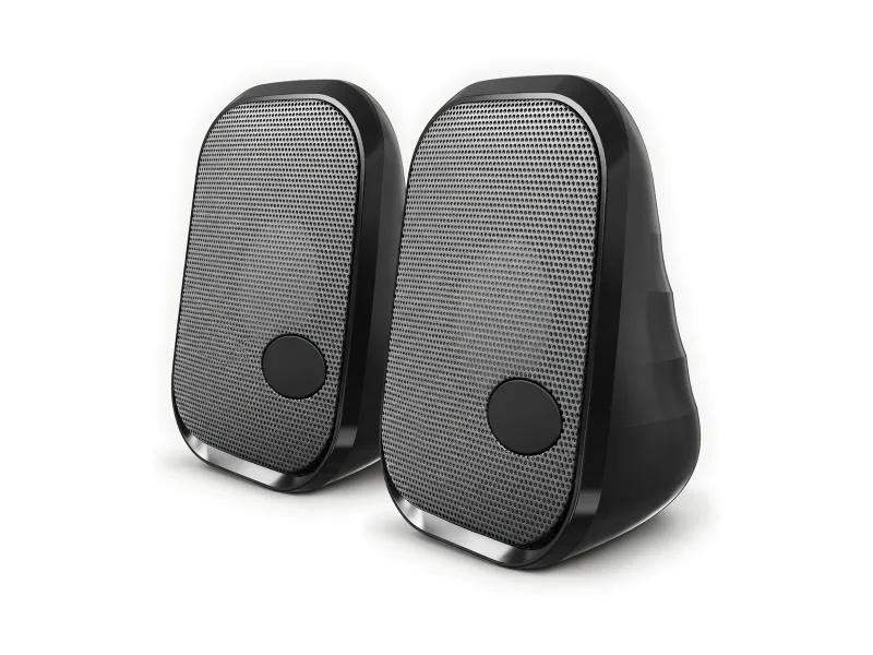 Computer USB speaker S597 on a light studio background