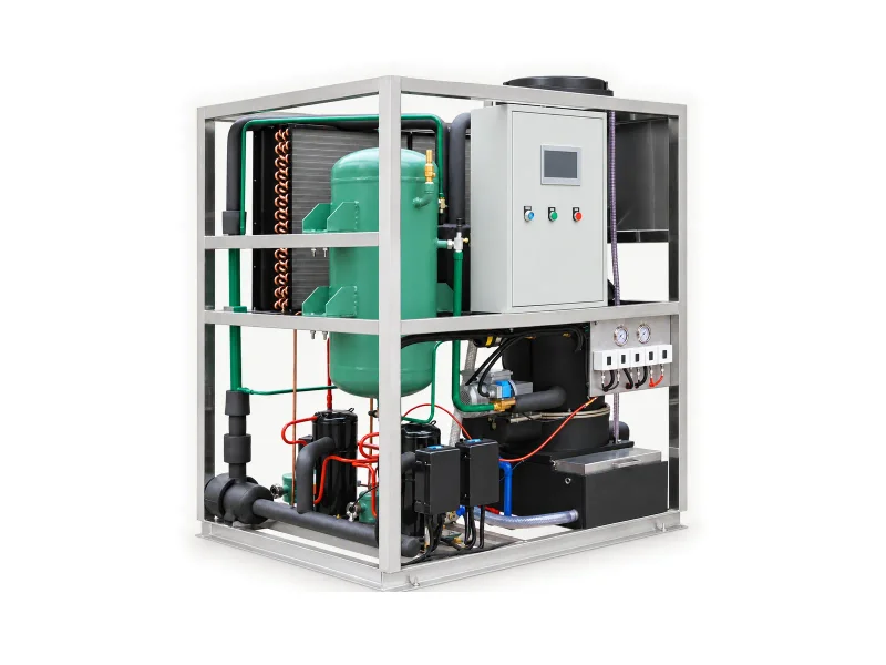 Tube Ice Machine TV10 on a light studio background