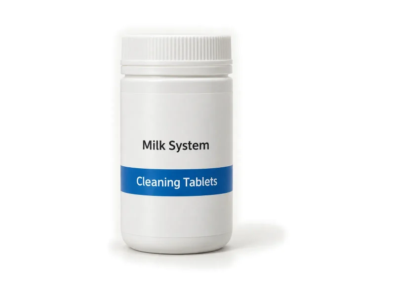 N99 Milk Foaming System Cleaning Tablets on a light studio background